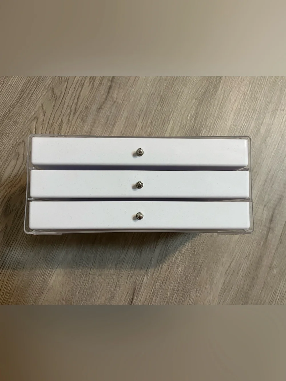 Girls' Jewelry Storage Box in White with 14 pairs of earrings included